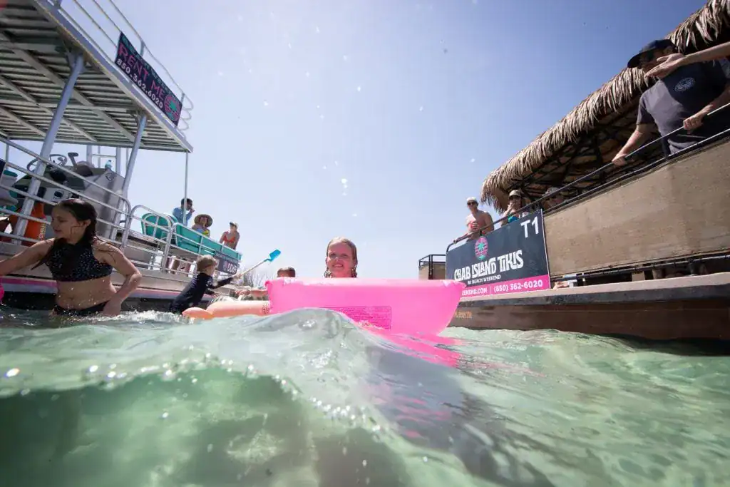 Brightly colored boat rentals in Key West offering fun water activities and island excursions, perfect for a memorable day on the sea.